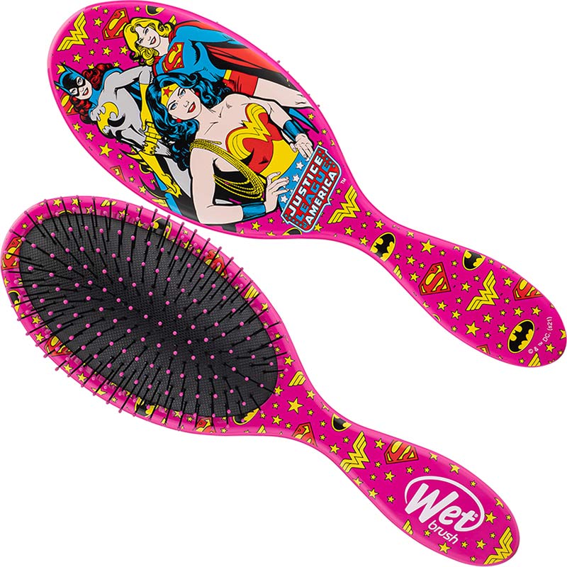 WetBrush Original Detangler DC Comics Wonderwoman,Batgirl & Supergirl
