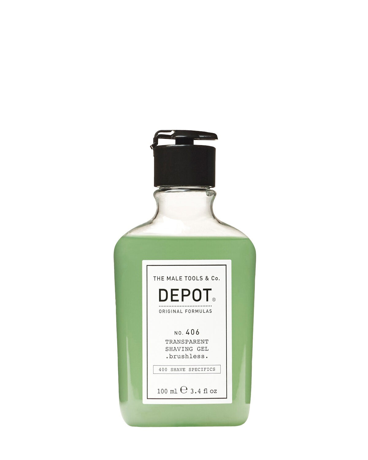 Depot NO. 406 TRANSPARENT SHAVING GEL brushless 200 ml