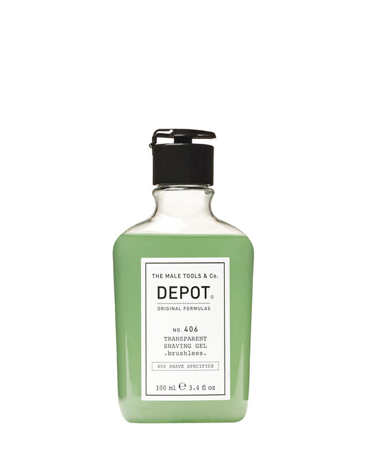 Depot NO. 406 TRANSPARENT SHAVING GEL brushless 200 ml